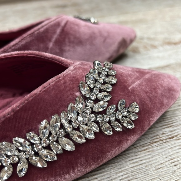 Birdies The Swan Velvet Slip On Shoes - Picture 9 of 9